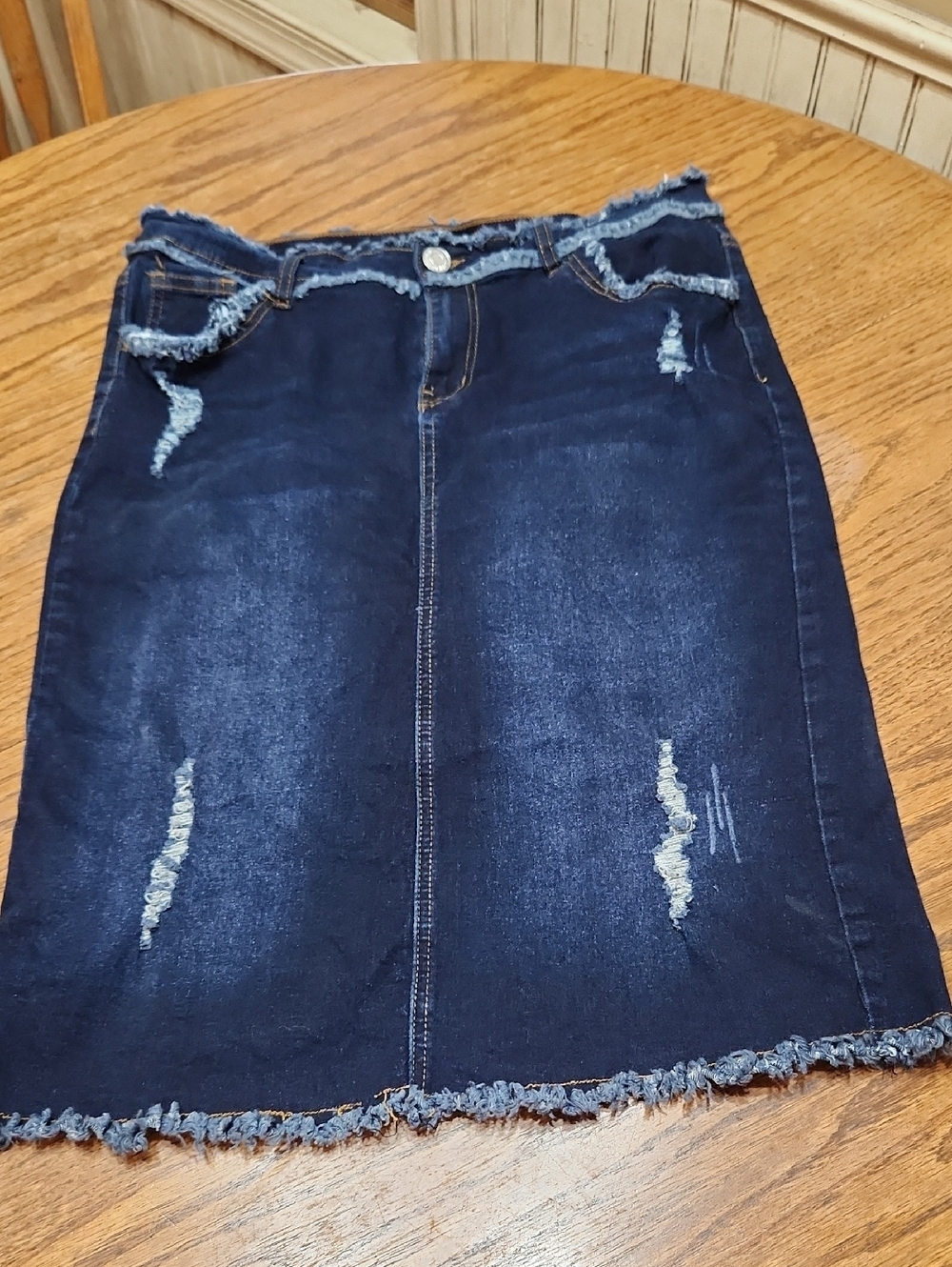 Be Girl Dark Denim Skirt Size Large